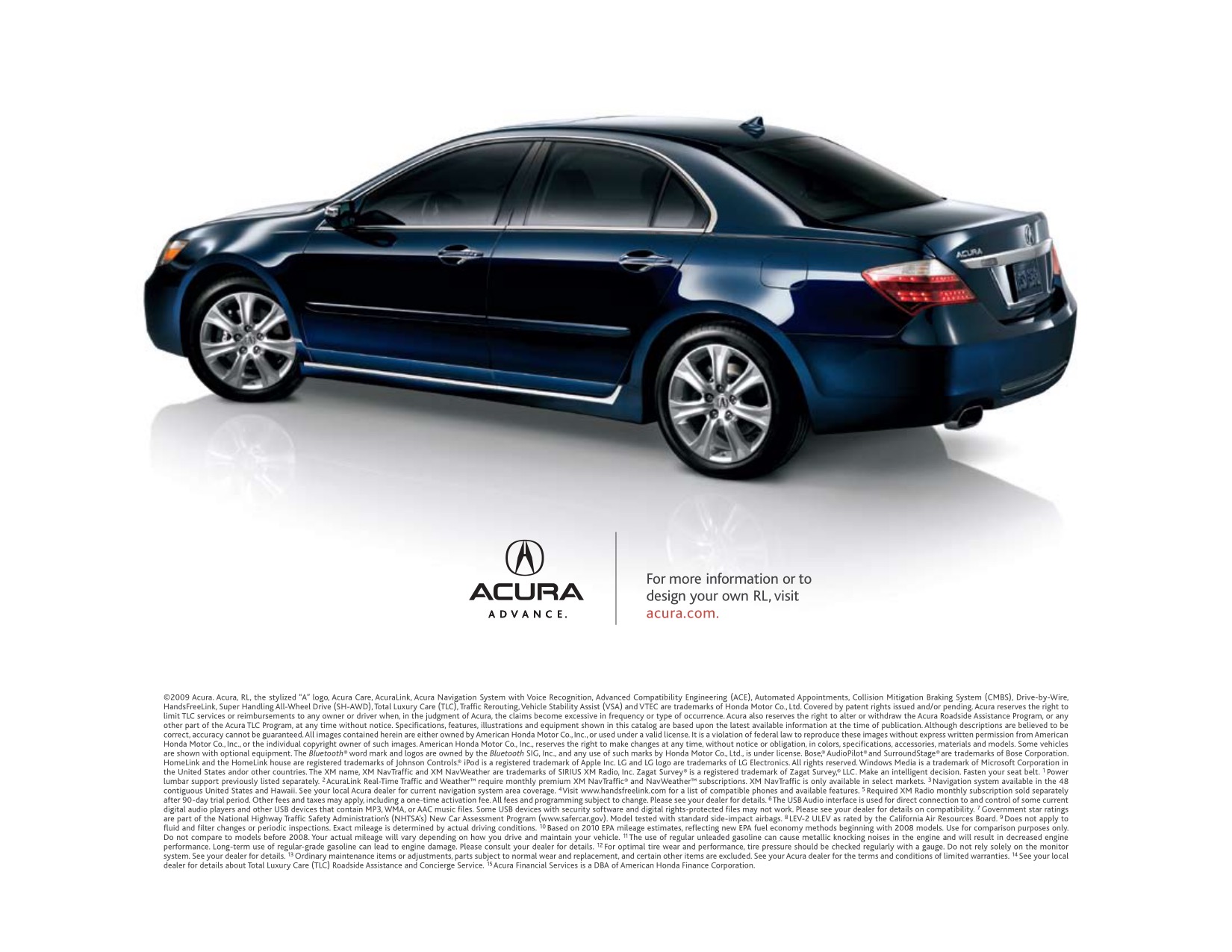 2010 Acura RL Brochure Page 15